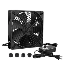 Qirssyn 120mm AC Powered Fan with Vriable Speed Controller AC 110V to 220V Vr...