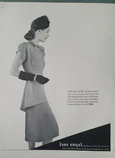 1947 women's Jane Engel Cohama two-piece dress vintage fashion ad
