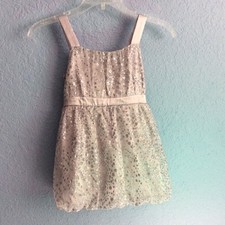 Girls JUSTICE Dress Silver Metallic Dots Party Formal Holiday Dress Size 10