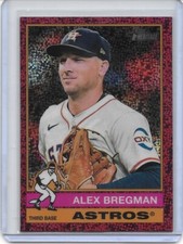 2025 Topps Heritage Burgundy Sparkle #391 Alex Bregman, Houston Astros