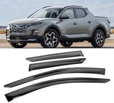 Out-Channel Sun Shade Vent Rain Wind Window Visor For 22-Up Hyundai Santa Cruz