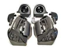 Vented Lower Fairing w 6.5" Speaker Boxes Pods for 2004-2013 Harley Touring  