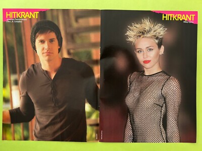 Miley Cyrus & Jonathan Patrick Moore & Bella Thorne A4 Poster + Rihanna Starcard