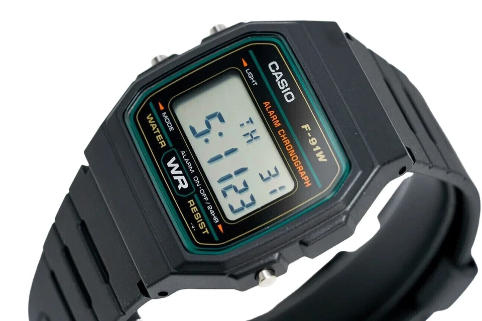 Casio Digital Classic Sports Chronograph Alarm Stopwatch F-91W-3DG Men's Watch  - image 4 of 4