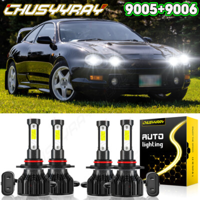 For Toyota Celica GT 1994-1999 4X 6000K Bright LED Headlight High/Low Beam Bulbs