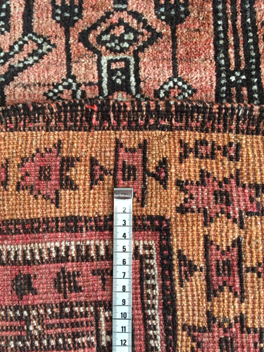 Alte Nomaden Belutsch Orient Teppich Handgeknüpft Lebensbaum Sammler Rosa Baluch - Bild 8 von 8
