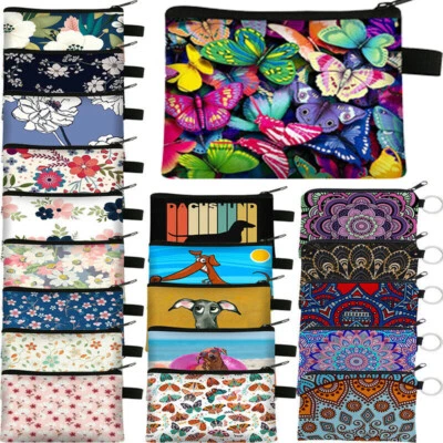 Zipper Mini Purse Wallet For Girls Card Change Bag Key Coin Pouch Cartoon Holde^