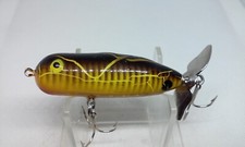 Vintage Cotton Cordell SNUB NOSE BLk Stripes 2.5" Rattlin Topwater Fishing Lure