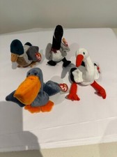 TY BEANIE BABIES LOT OF 4 "ALL BIRDS" DIFFERENT VHTF RETIRED  See Photos 