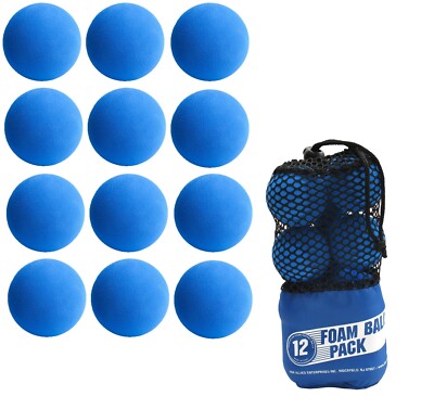 12x Softball Hockey indoor Foam Ball Schaumstoff-Ball  Hockeyball