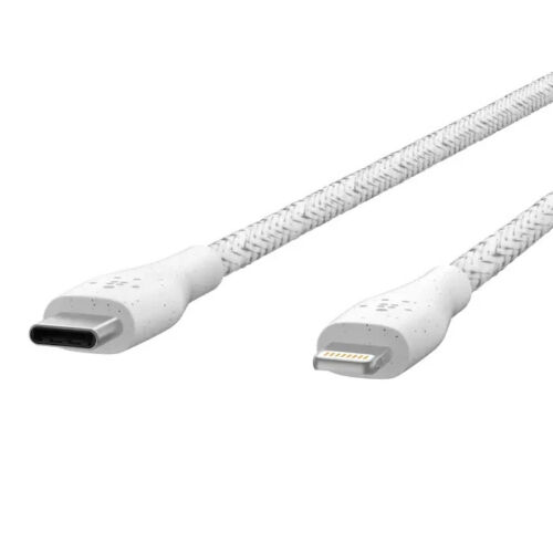 Belkin Boost Charge USB-C Cable Lightning + Strap MFi Certified 10ft / 3m White - Picture 5 of 15