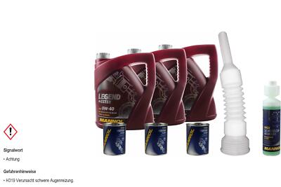 12L MANNOL Motoröl SAE 0W-40 LEGEND+ESTER inkl. Additiv Auslaufschlauch