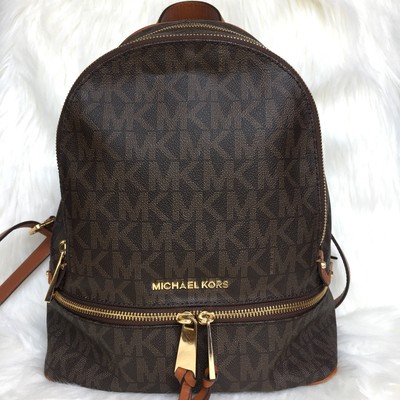 michael kors rhea logo backpack