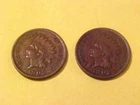 US Coins 2 VERY NICE Indian Head Cents 1902 & 1905 Penny  Mixed Lot  #IH4