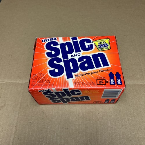 Vintage Ultra Spic and Span Multi-Purpose Cleaner Powder Makes 28 Gallons