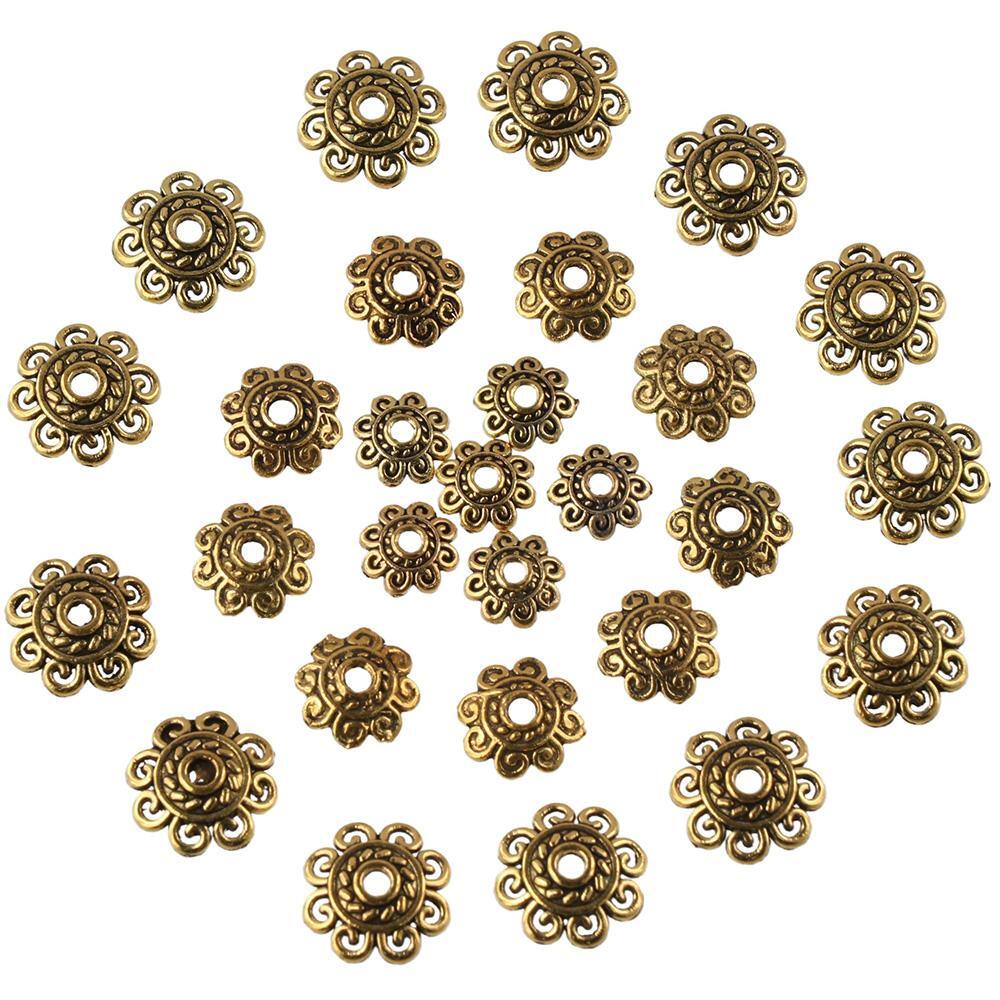 Alloy Bead Iron Flower Bead Cap Filigree Bead Cones Jewelry Craft