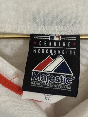 Miami Marlins Jersey Men's Extra Large White Majestic Cool Base MLB Button Down - Picture 2 of 4