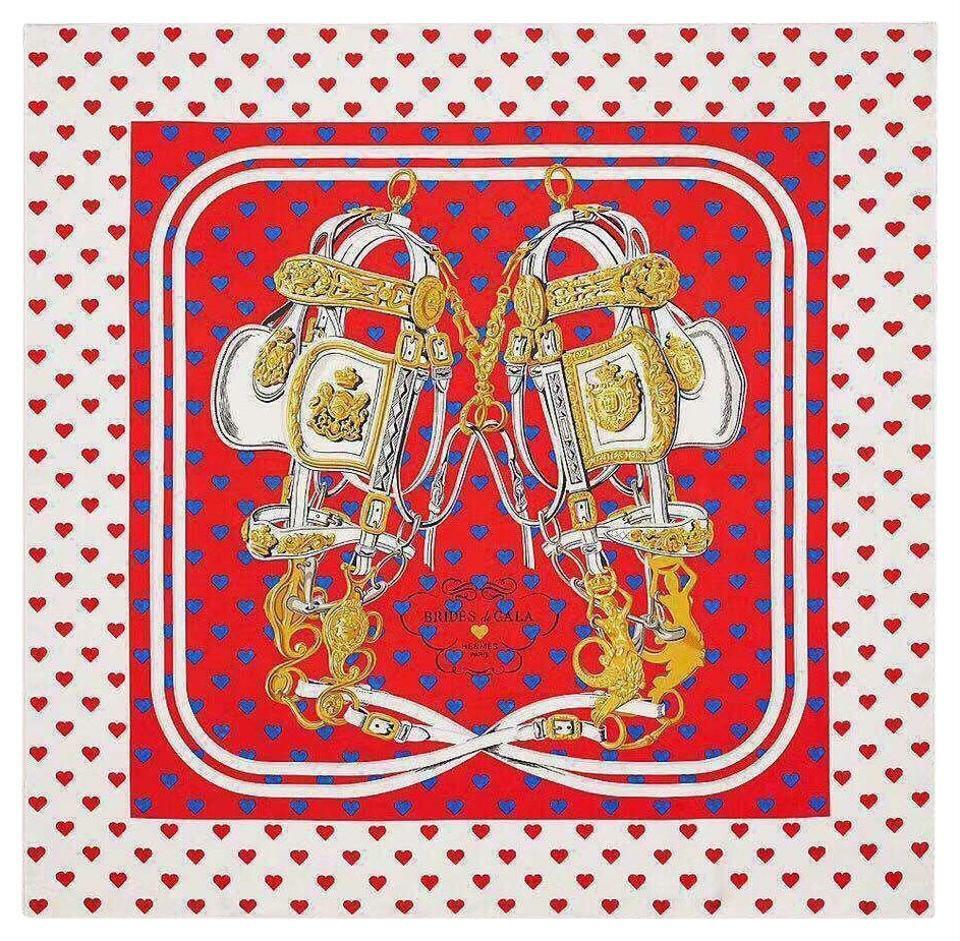 HERMESエルメス大判スカーフ BRIDE de GALA エルメススカーフ HERMES／BRIDES de GALA カレ90／シルク