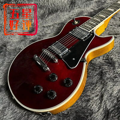 Custom Premium LP Wine Red Electric Guitar Mahogany Solid Body Chrome Hardware