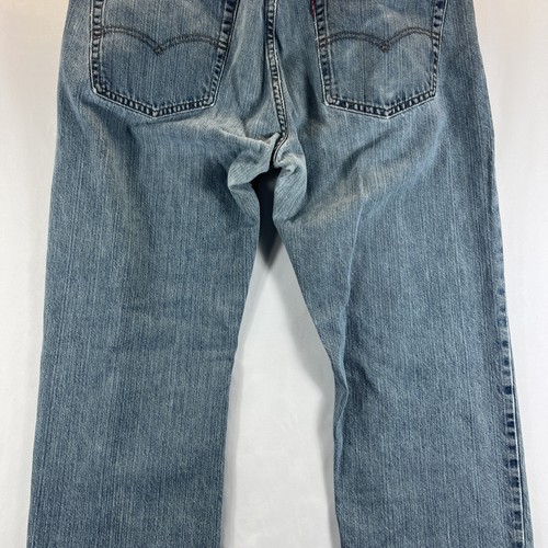 Pantalones de mezclilla cómodos Levis 559 azul lavado medio pierna recta para hombre talla W36 L32 - Imagen 13 de 19
