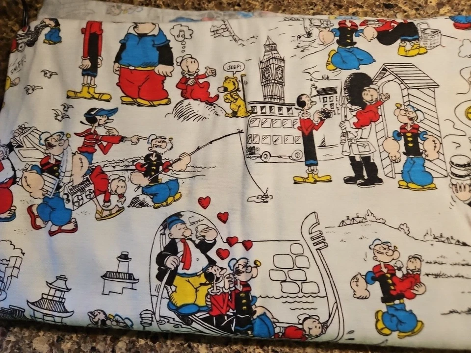 *Popeye*  2 yd Heavy Knit Kings Syndicate 1987 peter Pan Fabrics - Image 3 of 4
