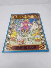VTG Unused Giants Gnomes Coloring Book Lana Slaton Troubador Press Fantasy Art