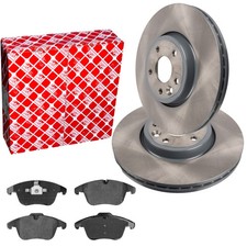 FEBI Bremsscheiben 316mm Beläge mit WAKO Satz Vorne für JAGUAR XE X760