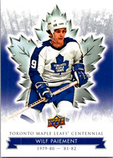 2017 UD Maple Leafs Centennial Wilf Paiement #63 Toronto Maple Leafs
