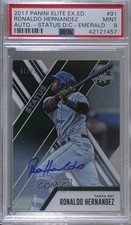 2017 Elite Extra Edition Status Emerald Die-Cut 1/25 Ronaldo Hernandez Auto 1m0