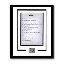 Phil Knight "Nike" Founder SIGNED 'Nike Principles' Framed 11x14 Display B ACOA