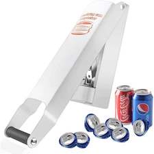 Aluminum Can Compactor White – 8/12/16OZ Metal Can Crusher Heavy-Duty Wall-Mount