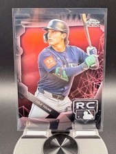 2026 Topps Chrome Black COLE YOUNG Rookie Red Refractor /5 RC Variation #68
