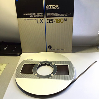 TDK LX 35 180M Reel to reel Tape Metal Reel . Rare Schwartzcopf masterclass