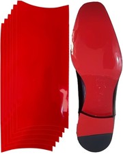 Red Silicone Sole Protectors 6pc 10x4 Self-Adhesive Anti-Slip Louboutin