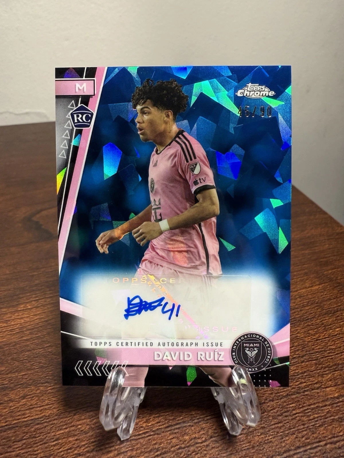 2024 Topps Chrome MLS Sapphire Edition /90 David Ruiz Ruíz #SA-DR Rookie Auto RC