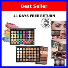 40 Color Eyeshadow Palette Matte Shimmer Neutral Brown Nude Makeup Set Long