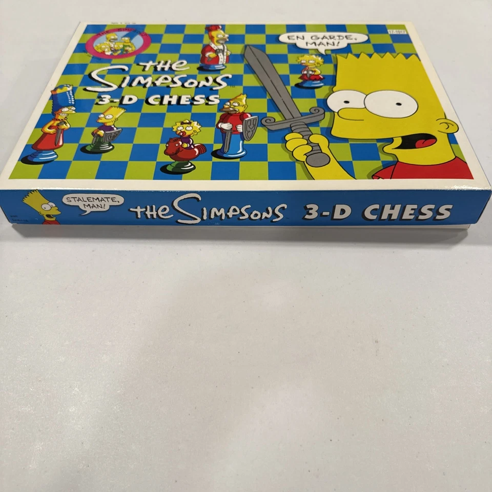 Vintage 1991 The Simpsons 3D Chess Set Complete Board Game Classic Collectible - Image 2 of 4