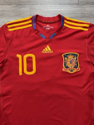 SPAIN 2009 2010 #10 FABREGAS HOME FOOTBALL SHIRT JERSEY ADIDAS