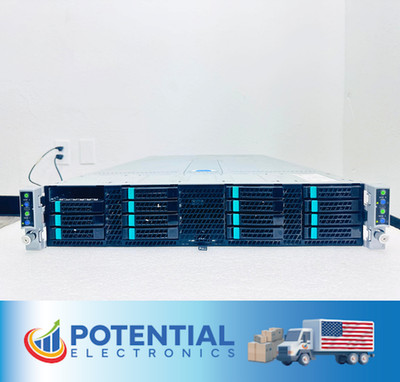 INTEL H2000 2U SERVER 16x 2.5  BAY 4 Node S2600BP, 8x CPU 6x 120GB SSD 2x PSU  