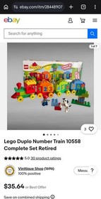 Retired 2013 LEGO Duplo 10558 Number Train-Complete without the box and manual