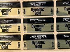 True Temper Dynamic Gold Shaft Labels/Decals R300 x 9