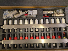 PEX Radiant Floor Heating Manifold Set Stainless Steel 12-Loop Branch - READ