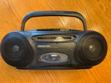 Vintage Soundesign 4629BLK Portable Radio Stereo Boom box Tape AM/FM