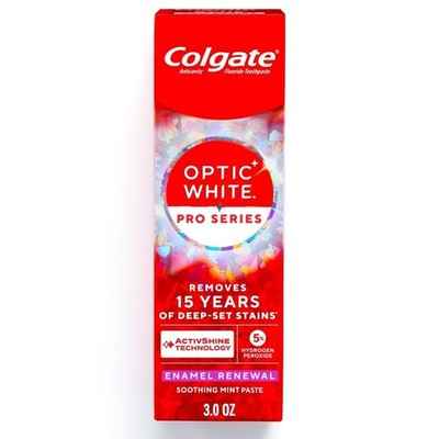 Colgate Optik weiß pro Serie Whitening Zahnpasta, lebendig frisch, 3oz 85gr