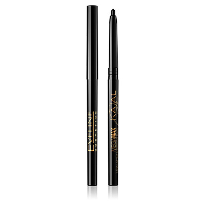 5901761915112 Eveline Cosmetics MegaMax Kajal kredka do oczu Czarna (P1) Eveline