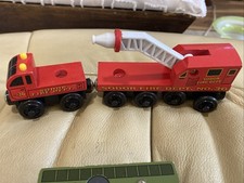 Thomas The Tank Engine  Friends Wooden Railway Sodor Dept 36 FIRE TRUCK  TRAIN