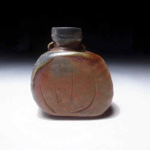 KE25 Japanese Vase, Bizen ware by Famous potter, Satoshi Takahara, Firewood - Picture 4 of 12