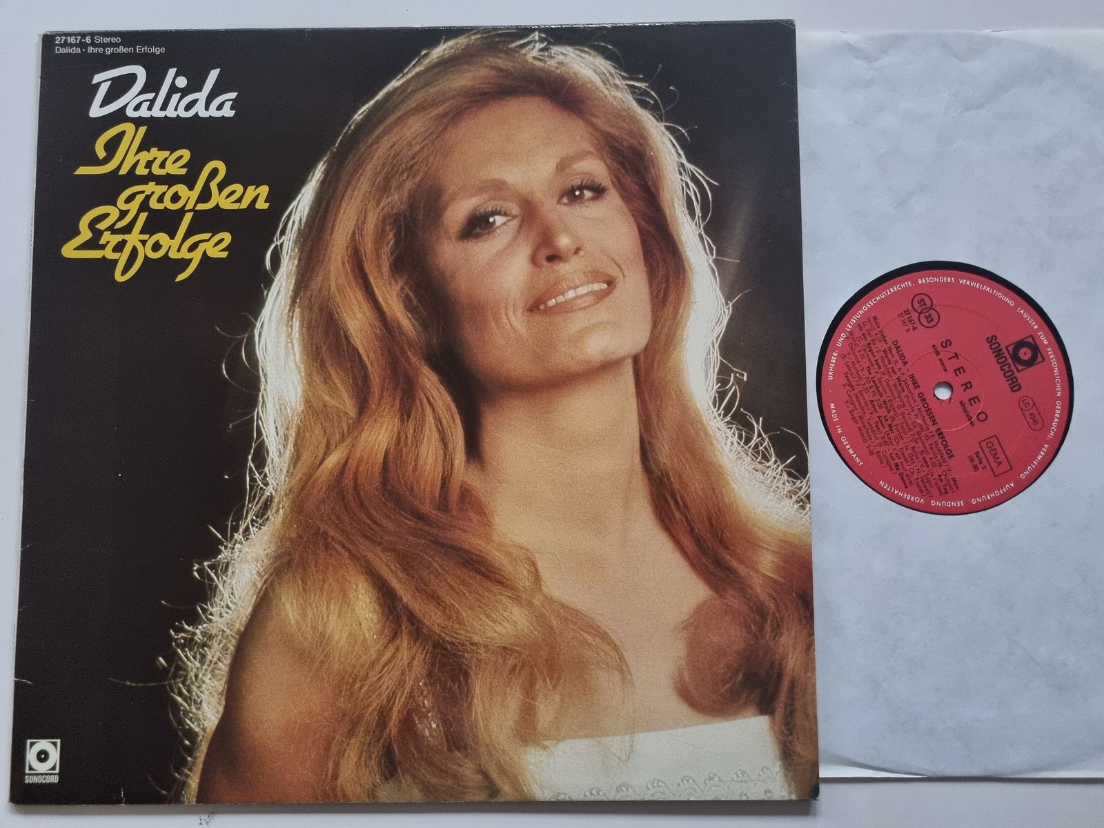 Dalida - Ihre Großen Erfolge Vinyl LP Germany SUNG IN GERMAN/ CLUB