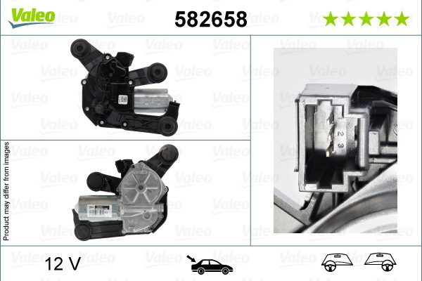 Valeo 582658 Wischermotor Hinten FÜR CitroËN-image