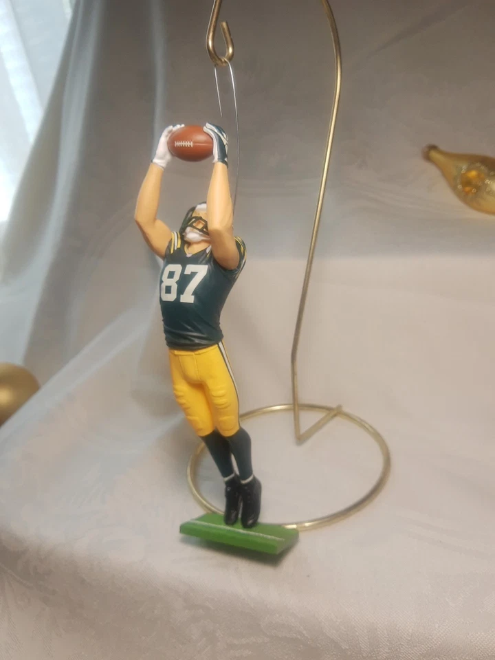 Green Bay Packers Jordy Nelson Ornament NFL Fan Christmas Gift Idea with Box 7" - Image 3 of 4